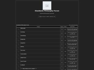 Dissidents Philosophy Forum