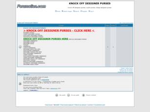 Free forum : KNOCK OFF DESIGNER PURSES