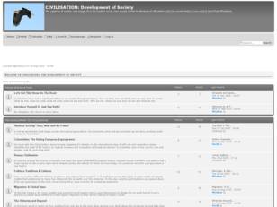 CIVILISATION:  The Development of Society Then and Now