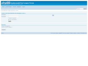 Free forum : Cumbernauld Pool League Forum
